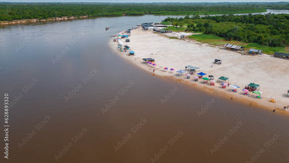 AMAZON BEACHES OF WHITE SAND, SEASON OF AMAZON BEACHES IN THE AMAZON JUNGLE OF PERU, THE CITY OF