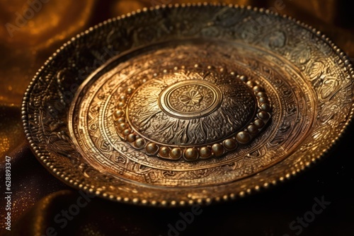 Antique Bronze Plate
