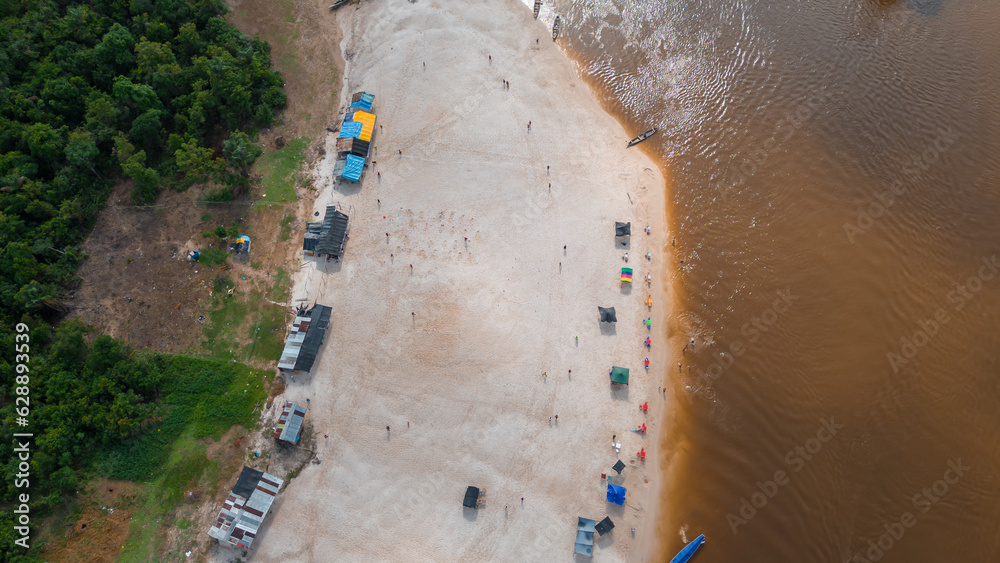 AMAZON BEACHES OF WHITE SAND, SEASON OF AMAZON BEACHES IN THE AMAZON JUNGLE OF PERU, THE CITY OF