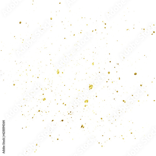 Golden Glitter Drops