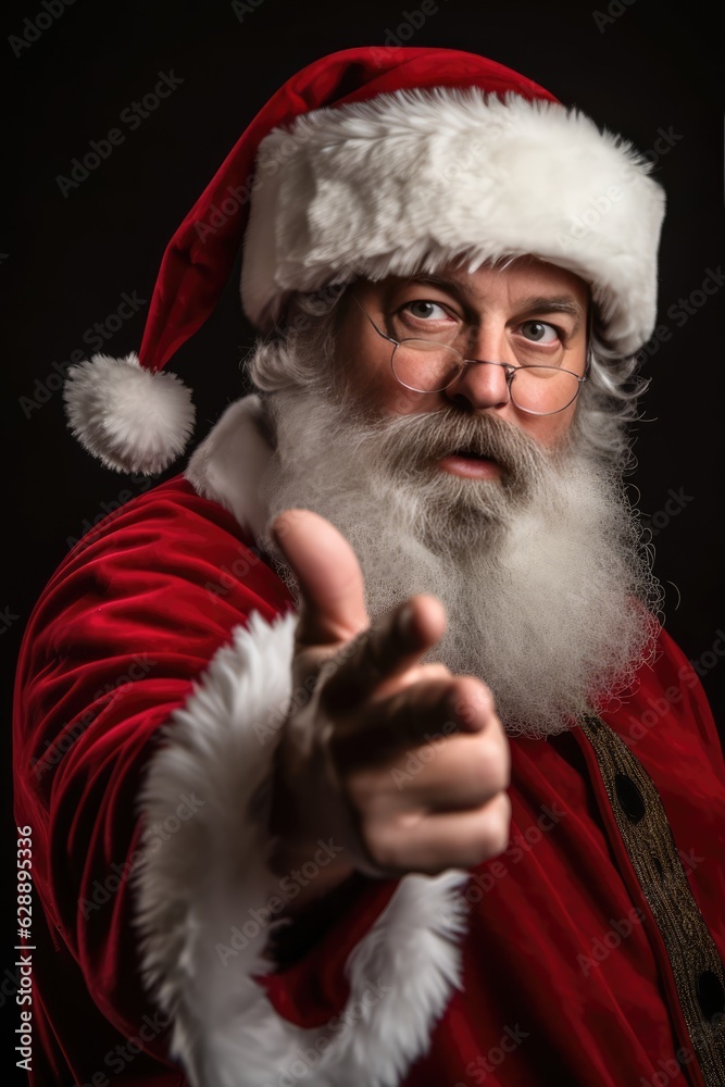 Santa Claus making a gesture Fictional Character Created By Generative AI Santa Claus making a gesture Fictional Character Created By Generative AI