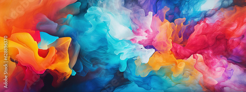 Color ink splash background. Colorful  luxury abstract background for a mobile screen concept. © Igor