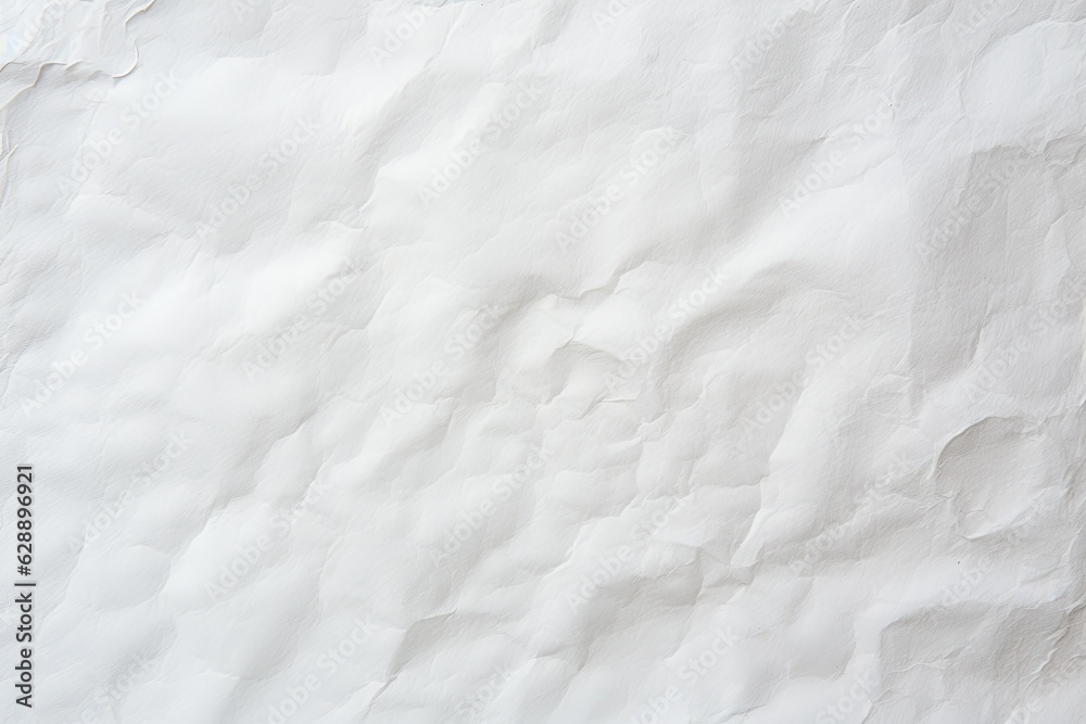  Crumpled White Paper Background Generative AI