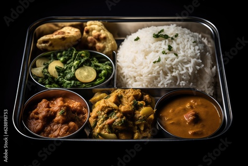 Curry Sampler - Various Indian Dishes in Small Sizes