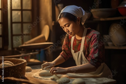 The Art of Bread Making - A Young Baker's Journey Fictional Character Created By Generative AI.