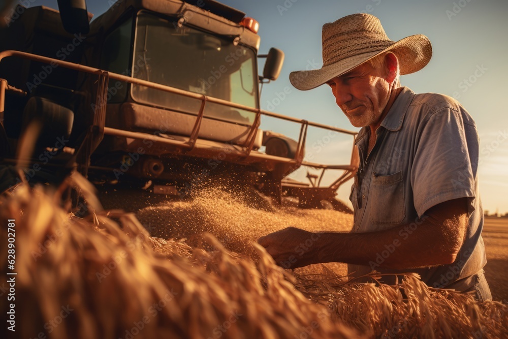farmer during the harvest season,in candid Generative ai farmer during the harvest season,in candid Generative ai