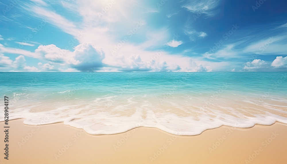 Tropical Summer Beach: Sun, Sea, and Sand
