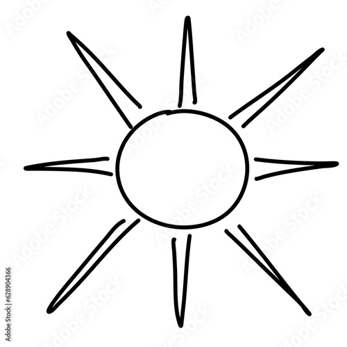 Hand Drawn Doodle Sun