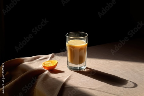 A Glass of Milk with an Orange Twist - A Refreshing and Nutritious Combo