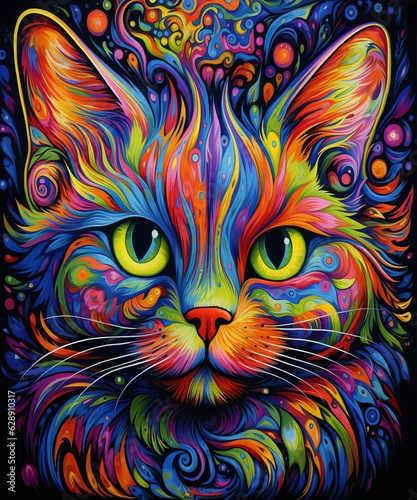 Canny Cat Modern Art © CyloArts