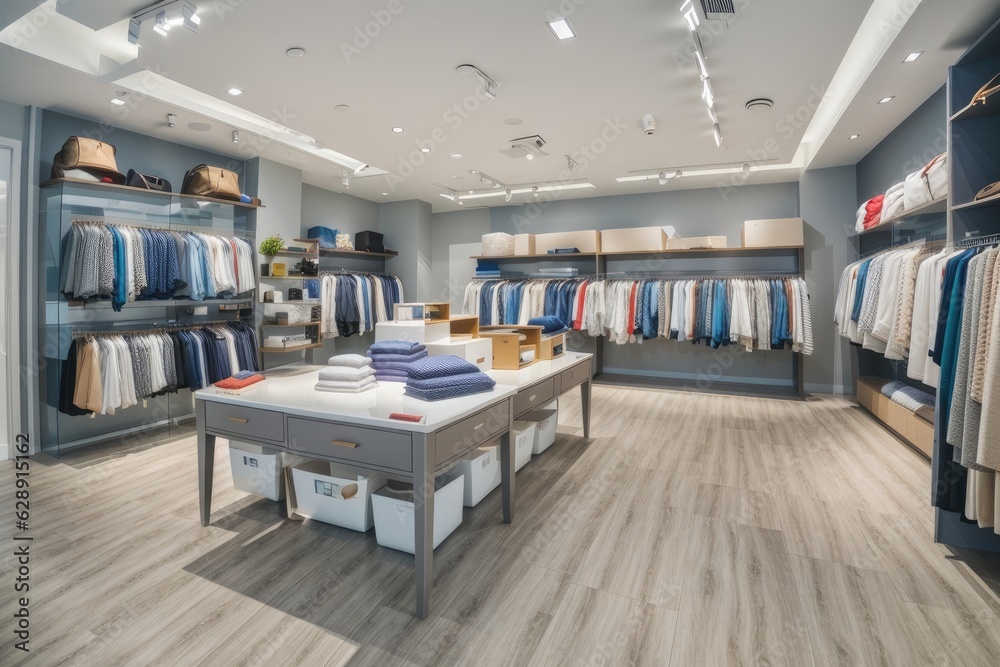 interior of a clothing store