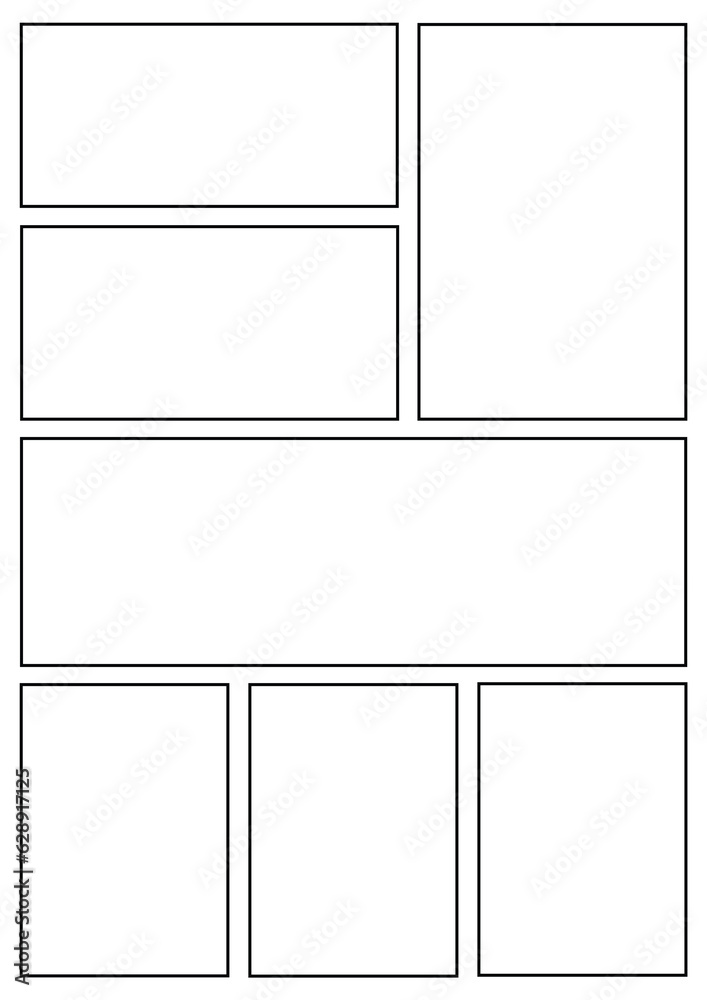 Manga storyboard layout A4 template for rapidly create papers and comic book style page 10 Manga storyboard layout A4 template for rapidly create papers and comic book style page 10