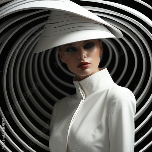 Glamour fashion portrait of...