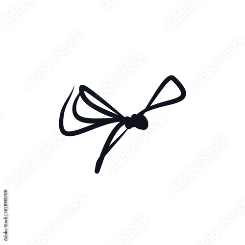 Insect dragonfly logo icon sign Butterfly emblem Hand drawn ink sketch Decorative element Abstract natural design Fashion print for clothes greeting invitation card flyer banner poster cover book ad