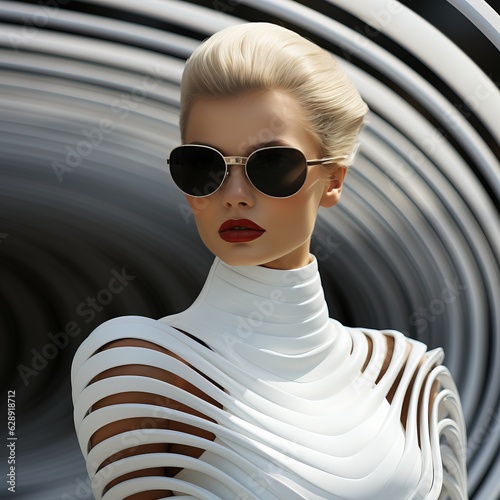 Glamour fashion portrait of...