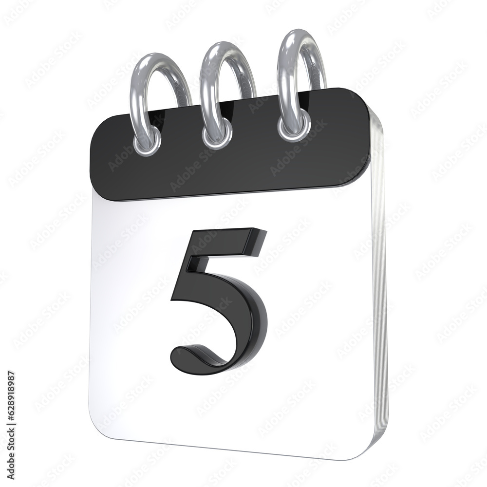 Icon Calendar 3D Render Icon Calendar 3D Render