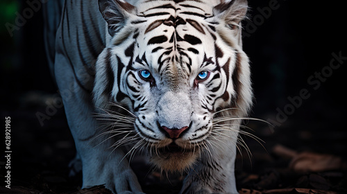 White Tiger Face - Generative AI