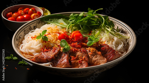 Bò bún - Vietnamese dish - AI Generative