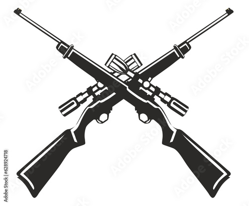 Classic Weapon Logo Cross Hunter