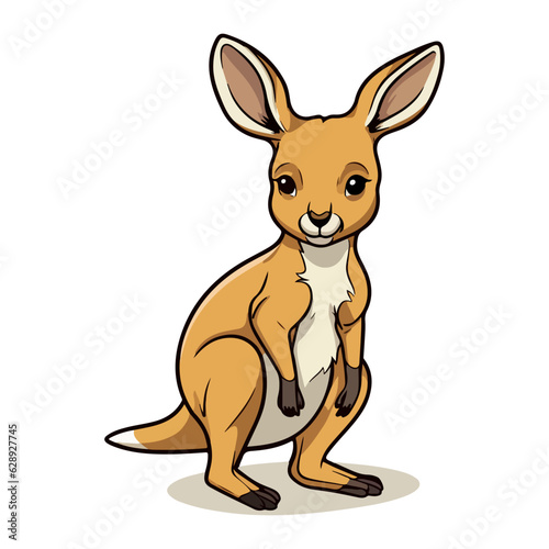 kangaroo cute animal cartoon