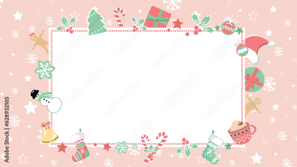 Merry Christmas and Happy New Year Decorative Greeting Card. Rotating Celebration Banner Template Design Christmas Decorations Set. Winter Background with snowflakes motion. 2022 Creative card design. Merry Christmas and Happy New Year Decorative Greeting Card. Rotating Celebration Banner Template Design Christmas Decorations Set. Winter Background with snowflakes motion. 2022 Creative card design.