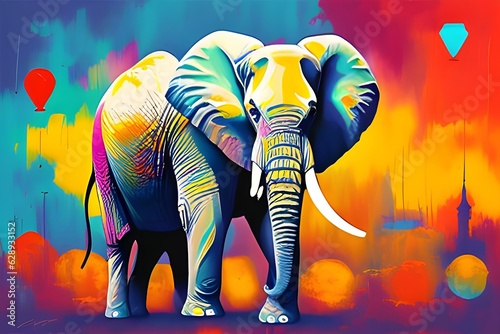 Beautiful Watercolor Elephant