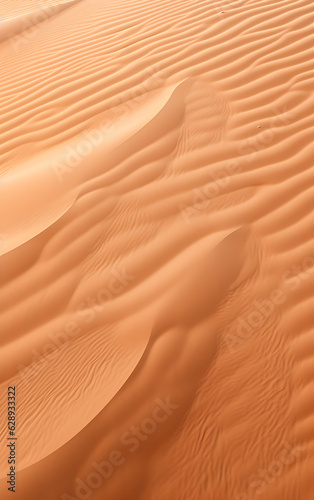 Abstract sand dunes in the desert. Airy landscape ripples and texture in desert. Generative AI © lutsenko_k_