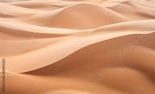 Abstract sand dunes in the desert. Airy landscape ripples and texture in desert. Generative AI © lutsenko_k_