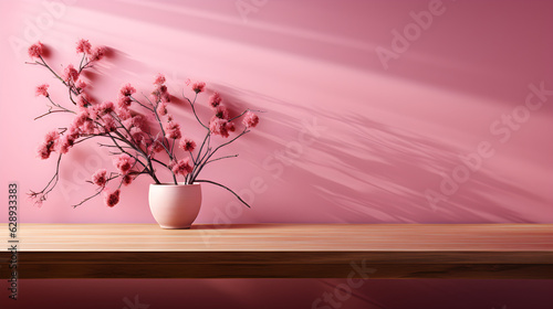 minimalist pink wallpaper ai generated