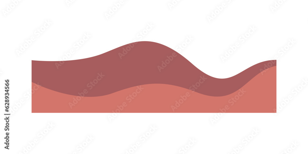 Wavy design element. Decor for brochure, banner, and flyer. Fluid, color wave, curve smooth line. Vector. Triple Wave Border Elements Wavy design element. Decor for brochure, banner, and flyer. Fluid, color wave, curve smooth line. Vector. Triple Wave Border Elements