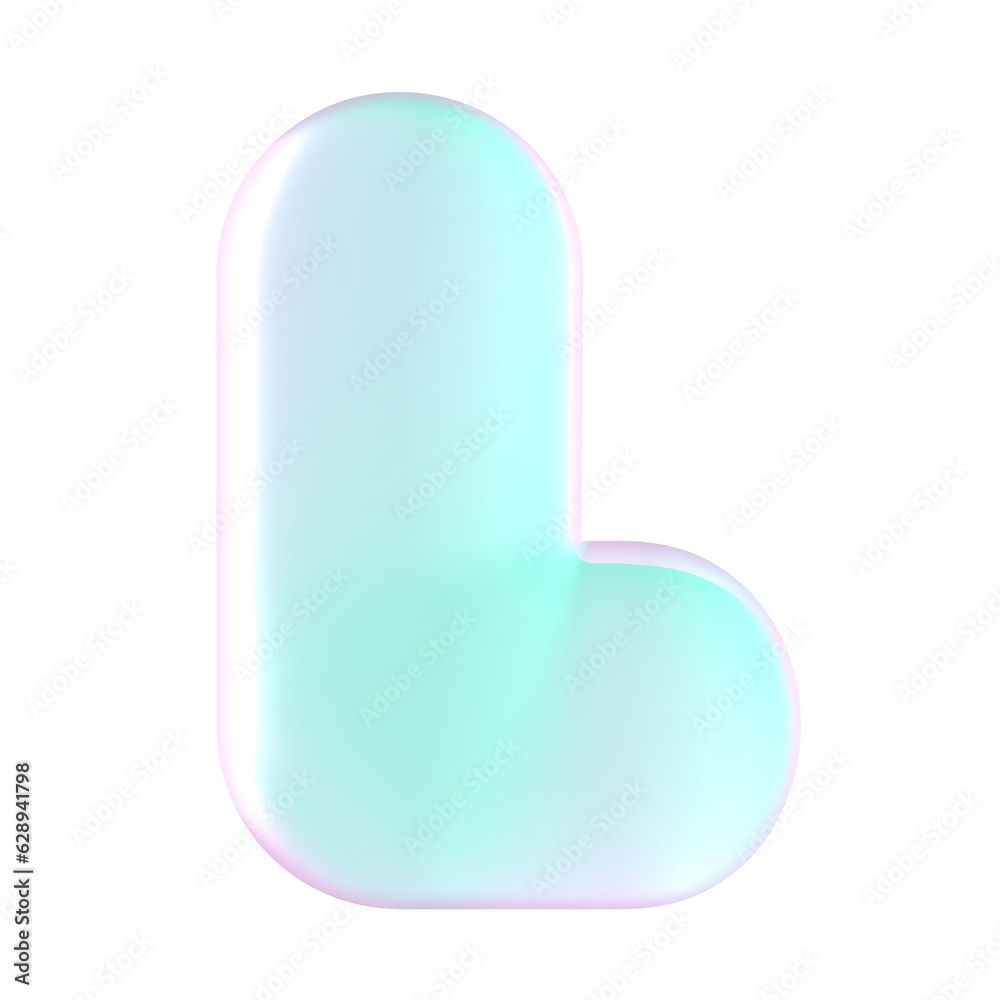 Alphabet balloon pink green color Alphabet balloon pink green color