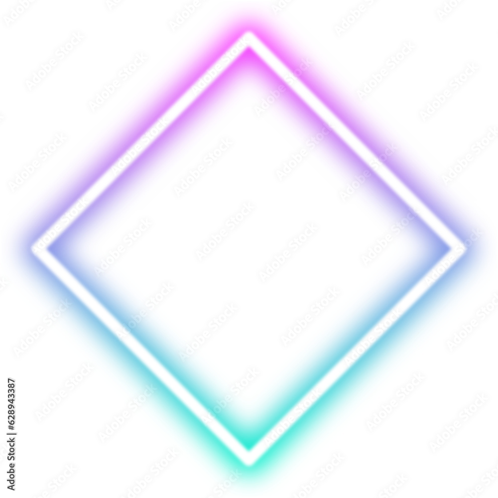 abstract neon frame