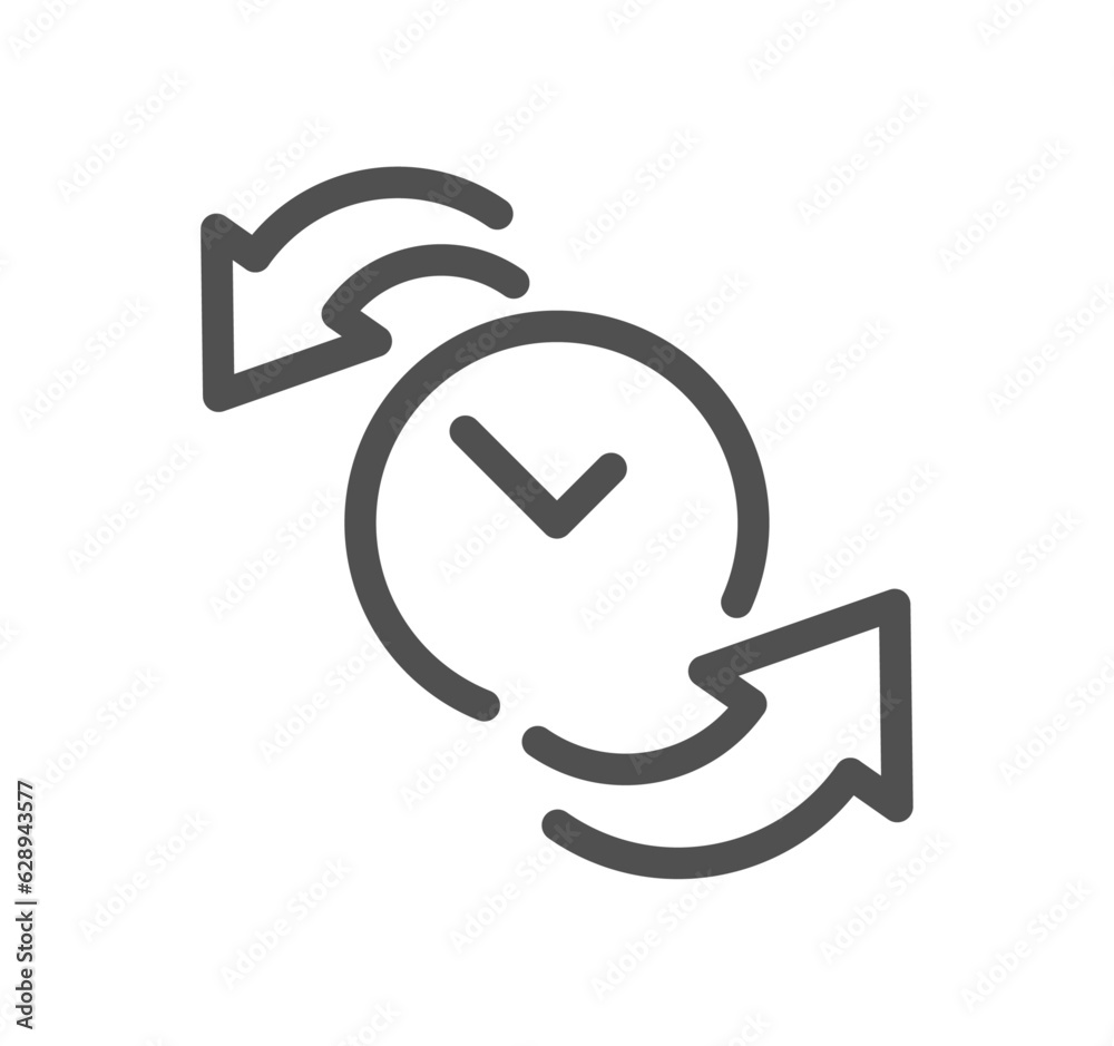 Time related icon outline and linear vector. Time related icon outline and linear vector.