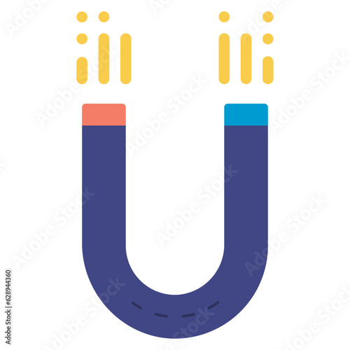 magnet flat illustration