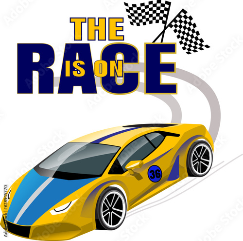 car race t shirt design racing car