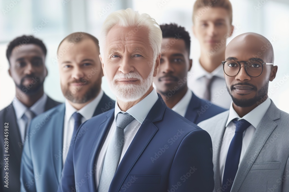 business businessman office mature meeting man portrait group teamwork success team diversity black created using generative ai technology business businessman office mature meeting man portrait group teamwork success team diversity black created using generative ai technology