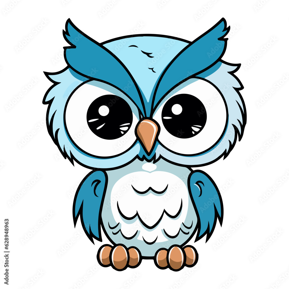 Fototapeta premium owl bird cartoon