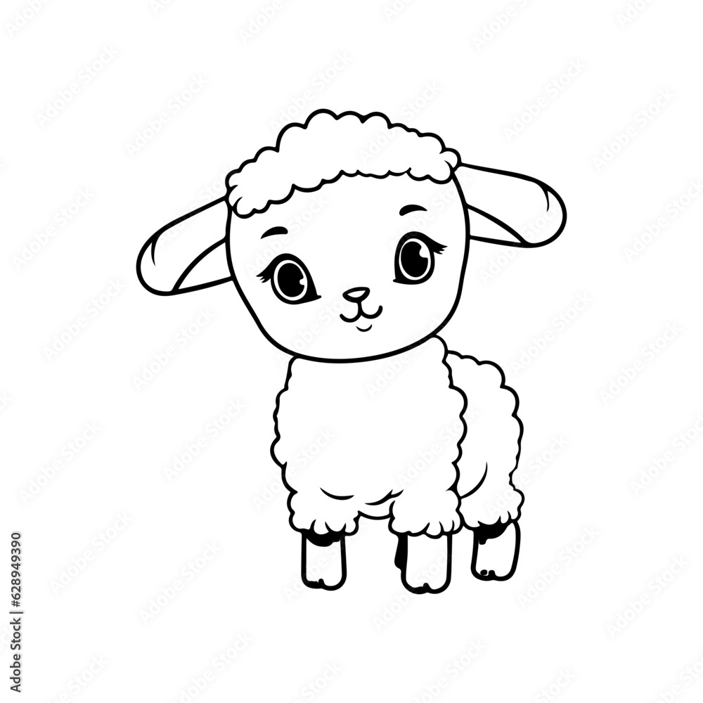 sheep cute cartoon line for drawing sheep cute cartoon line for drawing