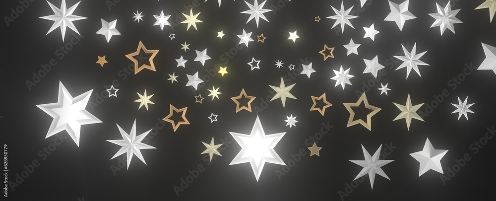 XMAS stars background, sparkle lights confetti falling. magic shining Flying christmas stars on night XMAS stars background, sparkle lights confetti falling. magic shining Flying christmas stars on night