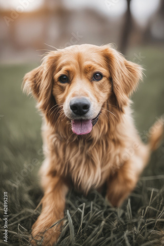 golden retriever puppy  outdoor