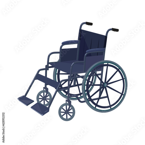 Vector of a wheelchair for a disabled person