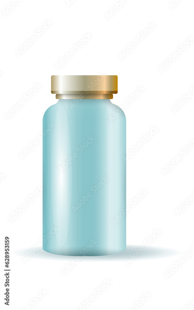 Bottles with spray, dispenser and dropper, cream jar, tube. Cosmetic package. Bottles with spray, dispenser and dropper, cream jar, tube. Cosmetic package.