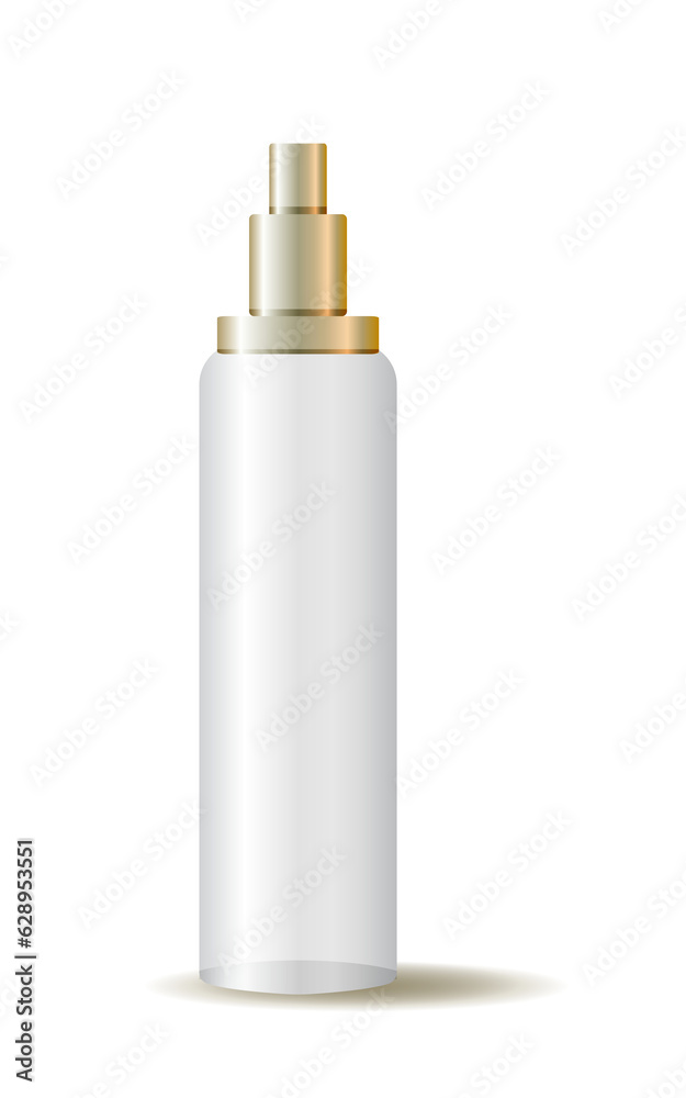 Bottles with spray, dispenser and dropper, cream jar, tube. Cosmetic package. Bottles with spray, dispenser and dropper, cream jar, tube. Cosmetic package.