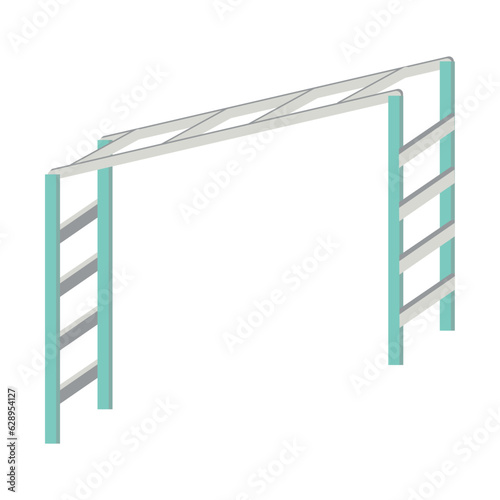 Outdoor Monkey Bars Toys On The Playground
