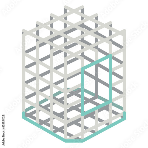 Outdoor cube shaped jungle gym Toys On The Playground

