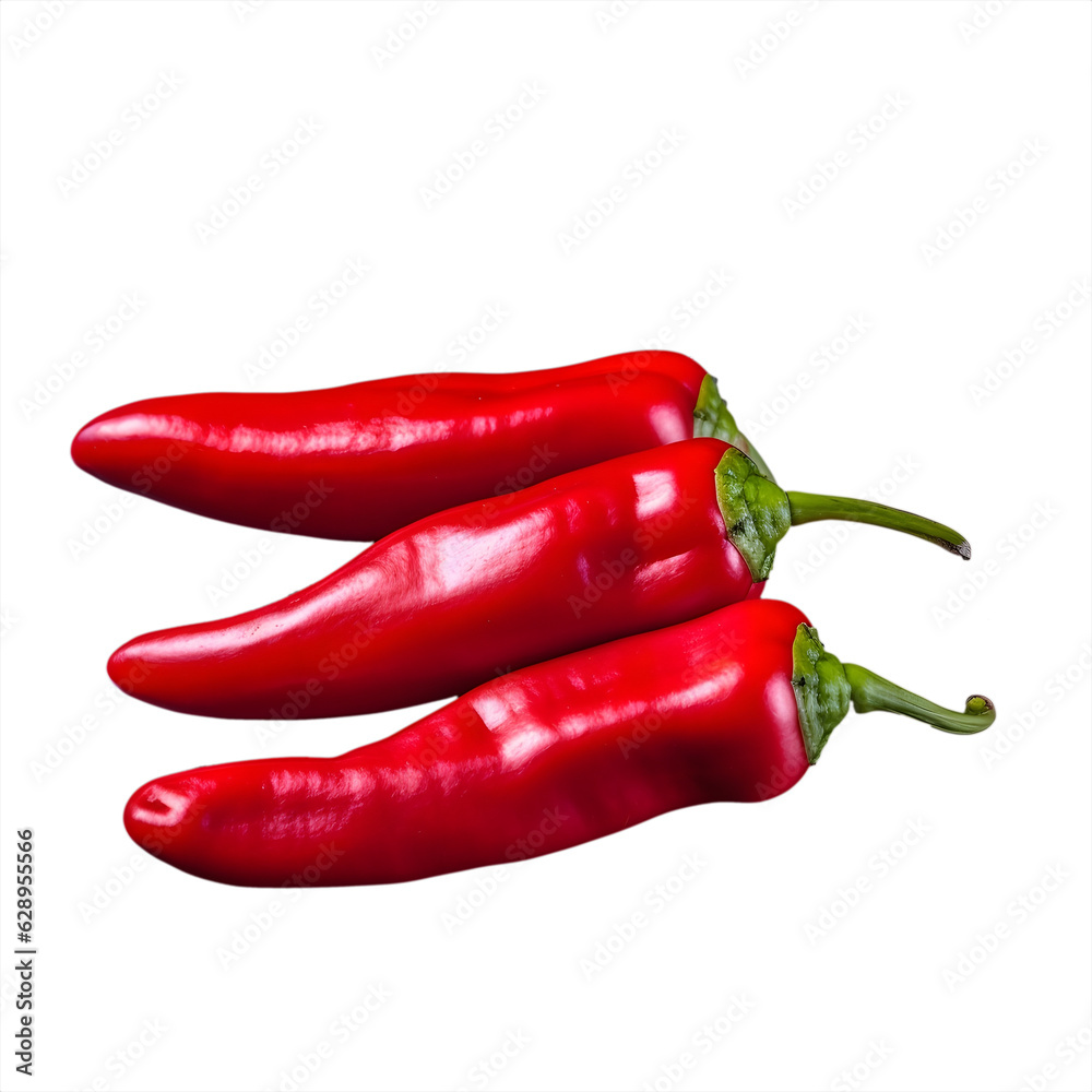 Fiery Trio of Chillis: Graphic Resource, Transparent Background