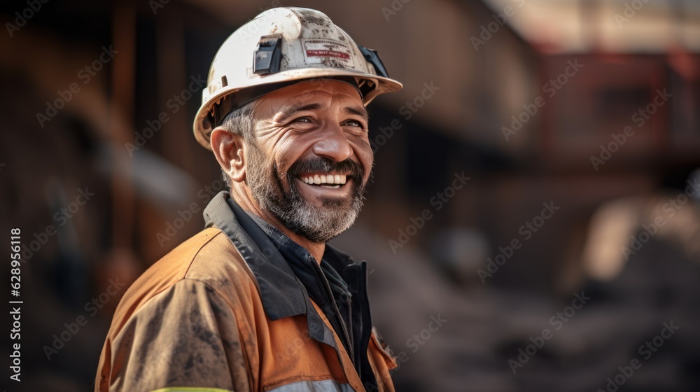 Engineer man Technician Workers on mining district Engineer man Technician Workers on mining district