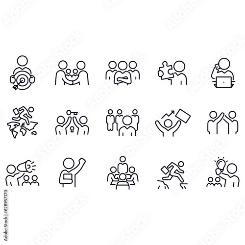 Business People icons vector design 