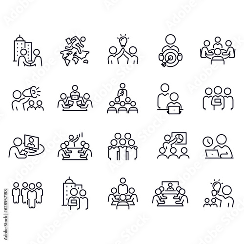 Fotomurale Business People icon vector design