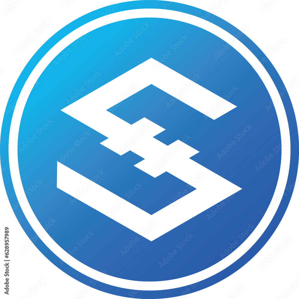 cryptocurrency-logos-in-blue-circle-vector-logo-images-3d